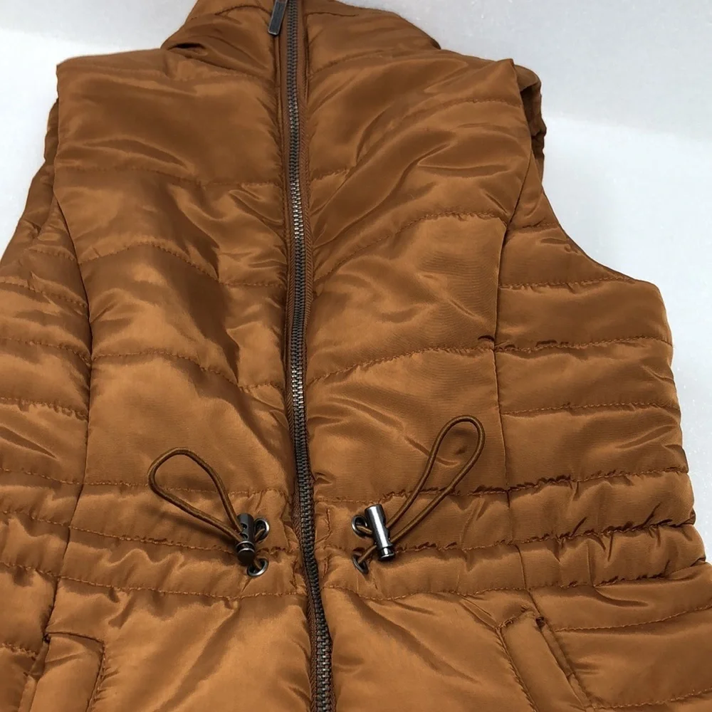 Copper Key Brown Puffer Vest Girls Size Medium